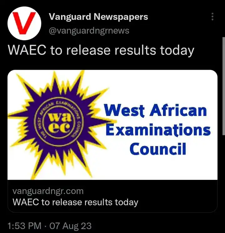 WAEC To Release Results Today APROKOPOLIS MEDIA